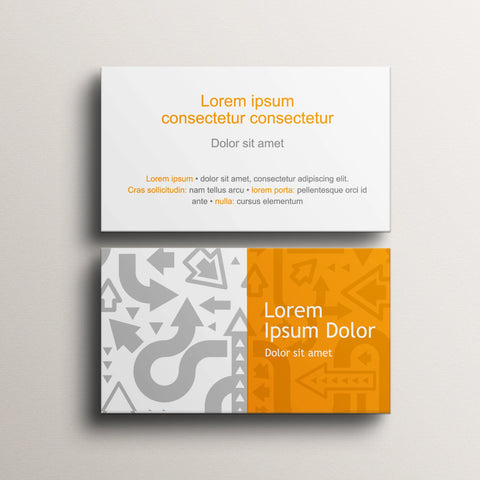 Orange & White Business Cards – Bold & Modern