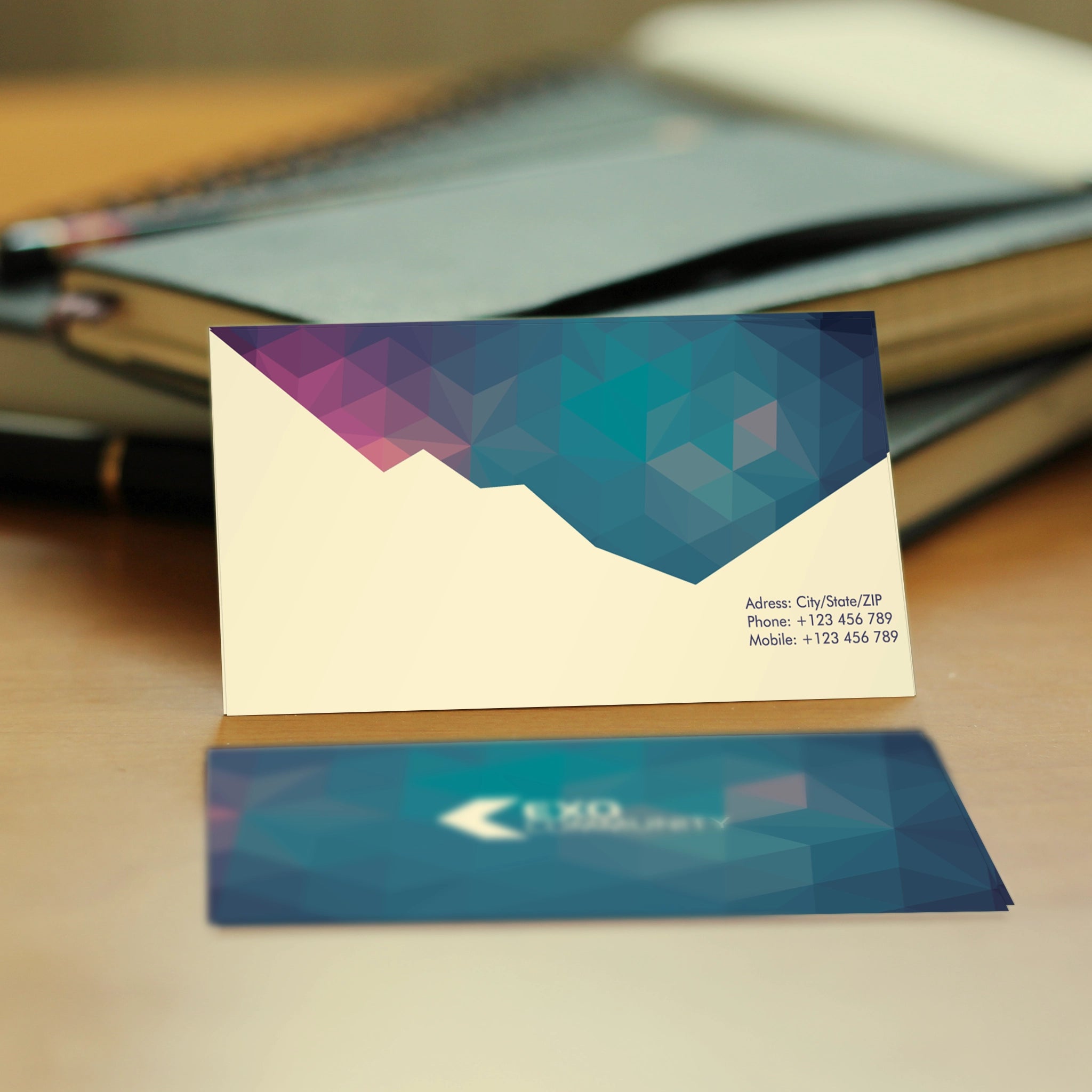 Geometric Business Cards – Elegant & Modern Design
