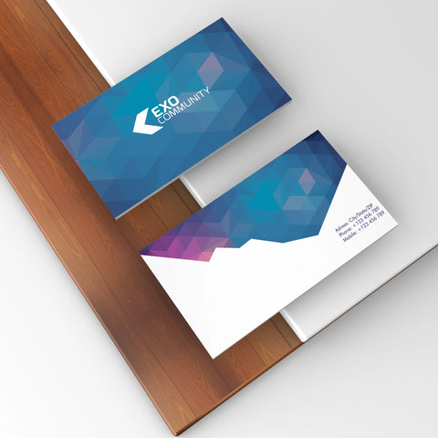Geometric Business Cards – Elegant & Modern Design