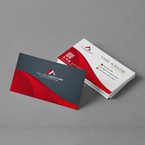 Premium Red & Black Business Cards – Modern & Professional