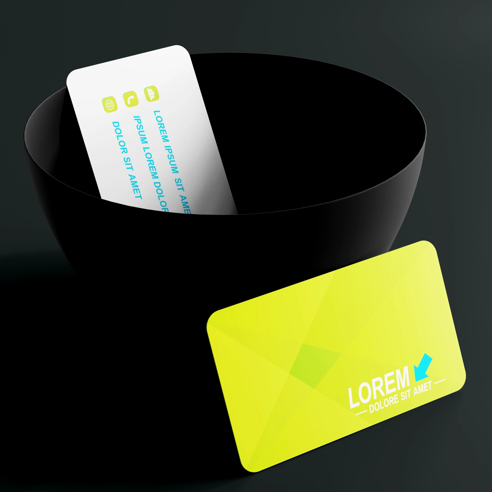 Vibrant Green Business Cards – Modern & Professional Design