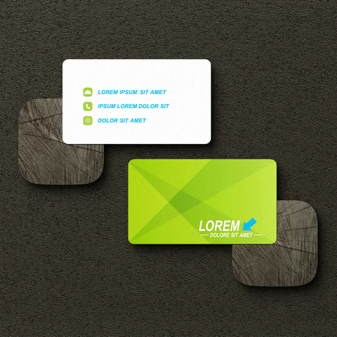 Vibrant Green Business Cards – Modern & Professional Design