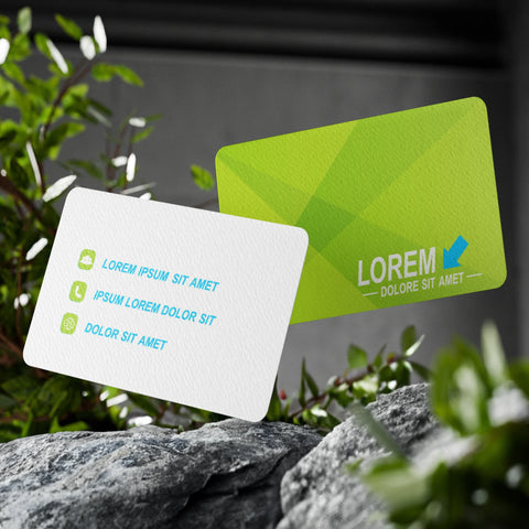 Vibrant Green Business Cards – Modern & Professional Design