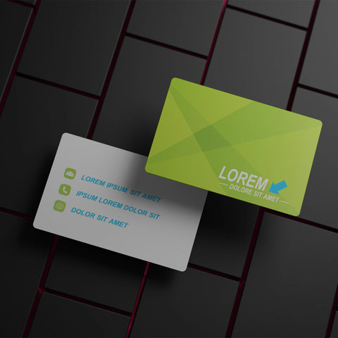 Vibrant Green Business Cards – Modern & Professional Design