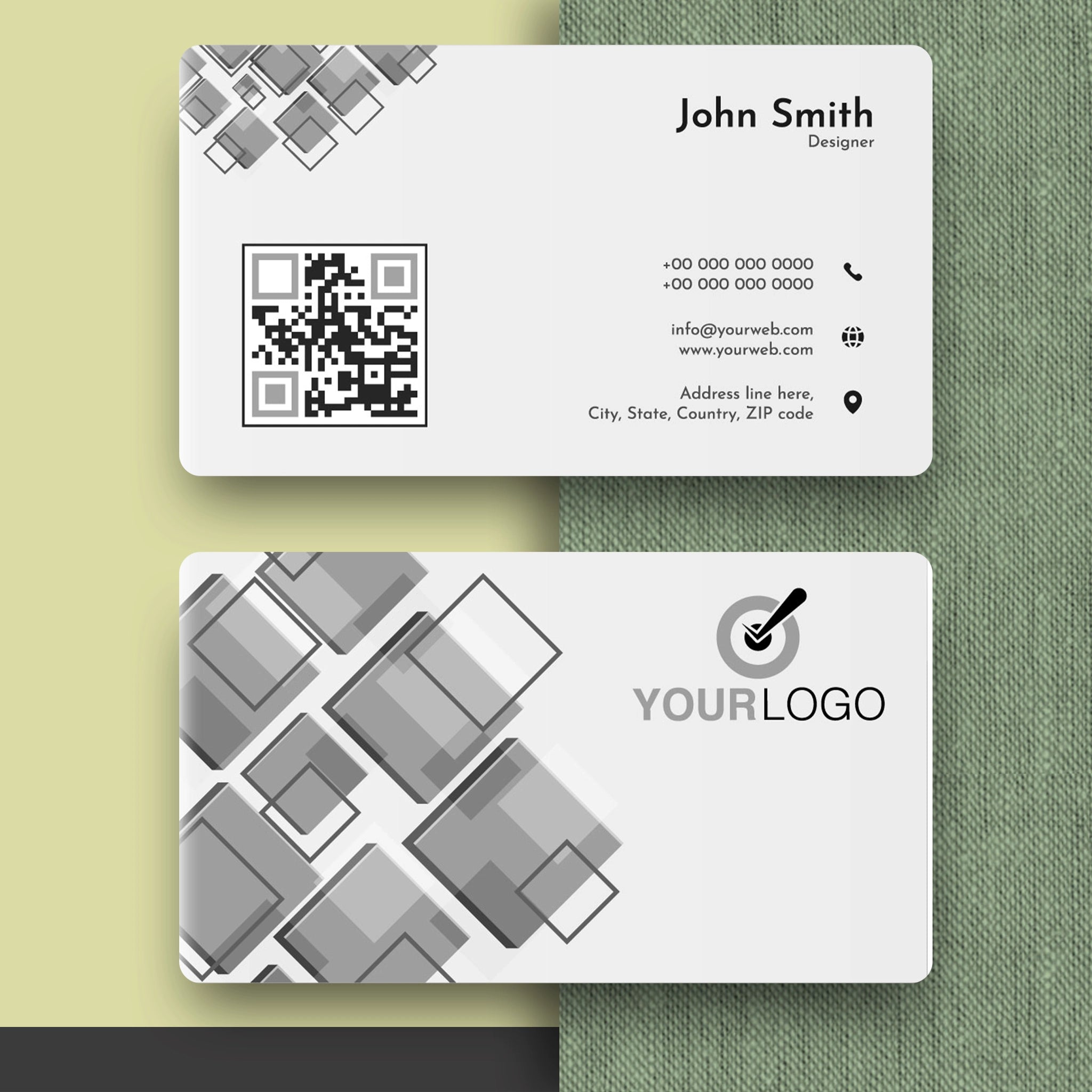 Elegant Black & White Business Cards – Minimalist & Professional