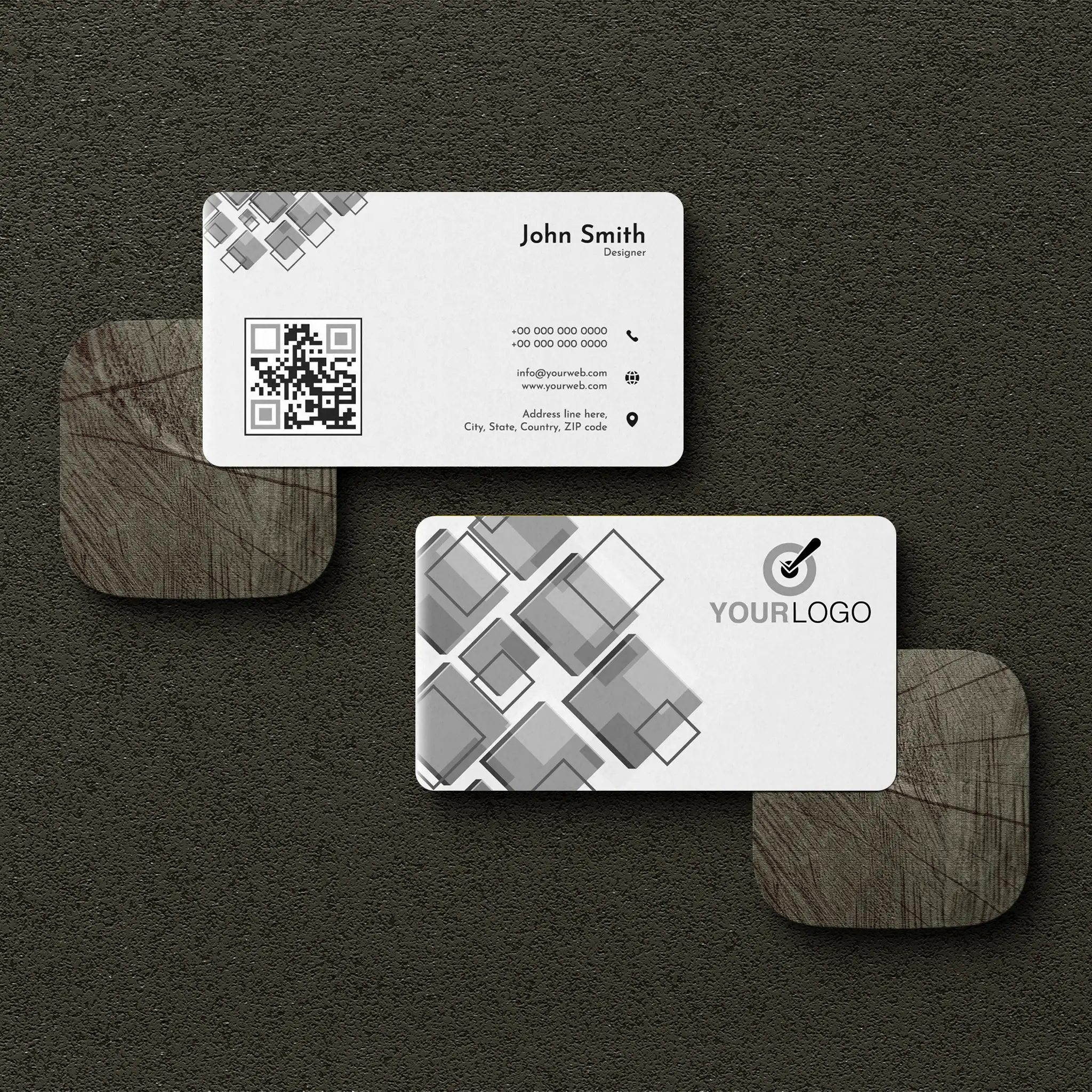 Elegant Black & White Business Cards – Minimalist & Professional