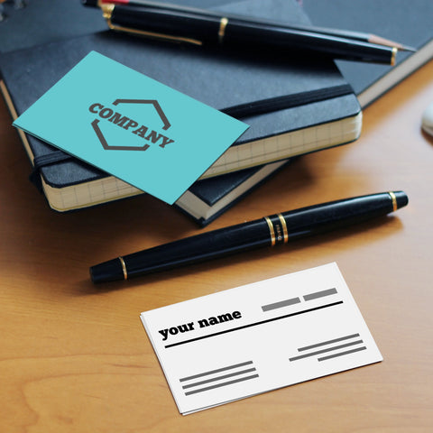 Minimalist Cream & Teal Business Cards – Modern & Elegant
