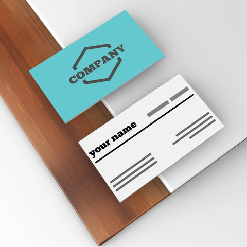 Minimalist Cream & Teal Business Cards – Modern & Elegant
