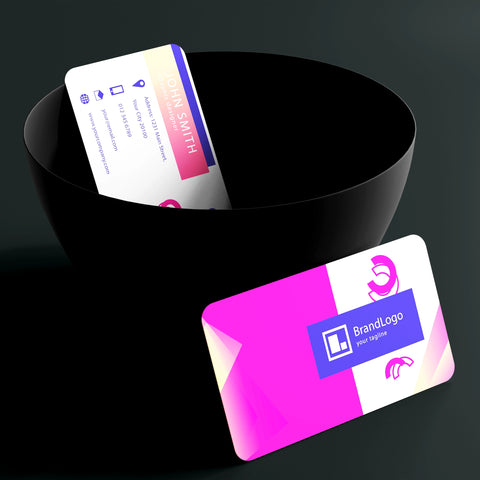 Pink & Blue Business Cards – Bold & Contemporary