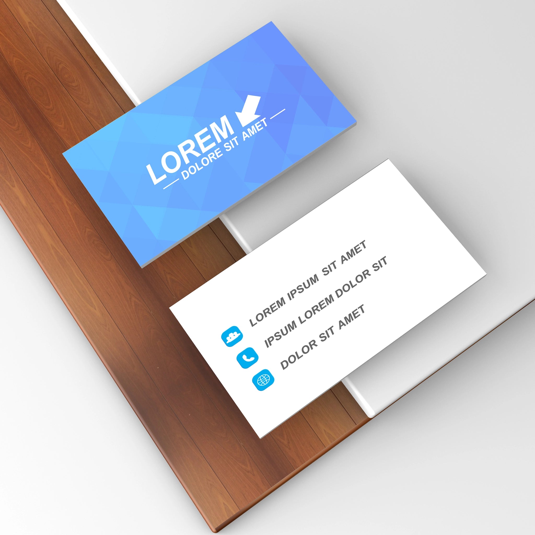 Modern Geometric Business Cards – Sleek & Professional