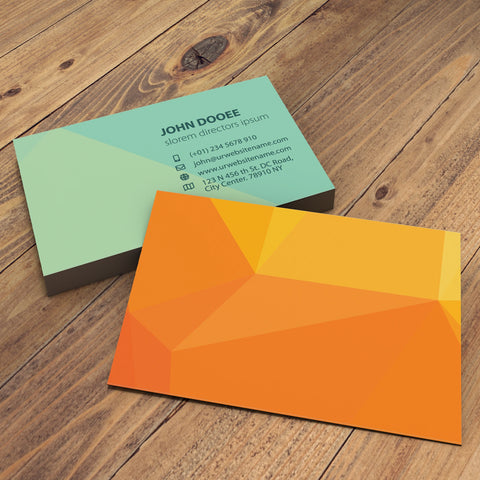 Professional Green & Orange Business Cards – Modern & Stylish
