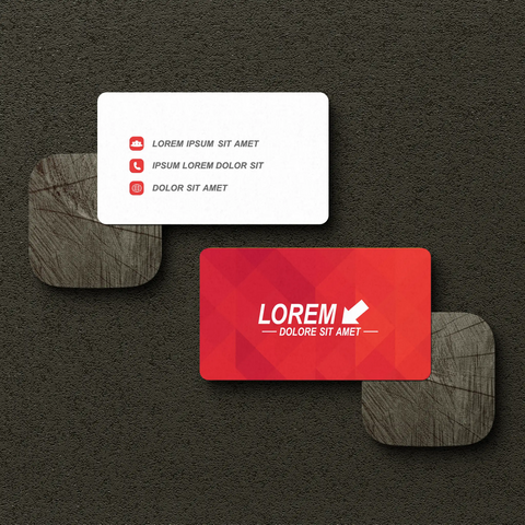 Bold Red Business Cards – Modern & Eye-Catching