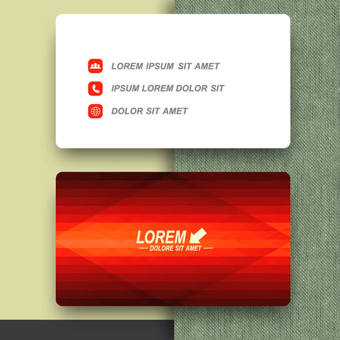 Red Gradient Business Cards – Sleek & Professional