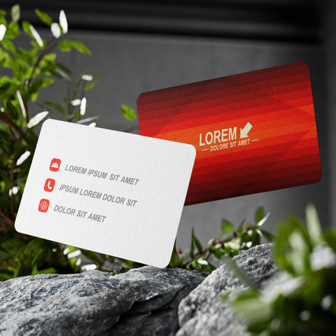 Red Gradient Business Cards – Sleek & Professional