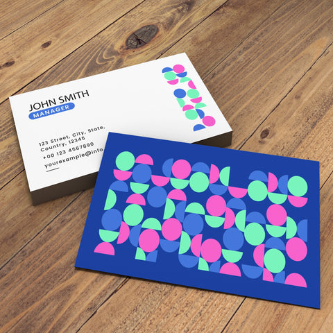 Modern Business Cards – Custom Geometric Design