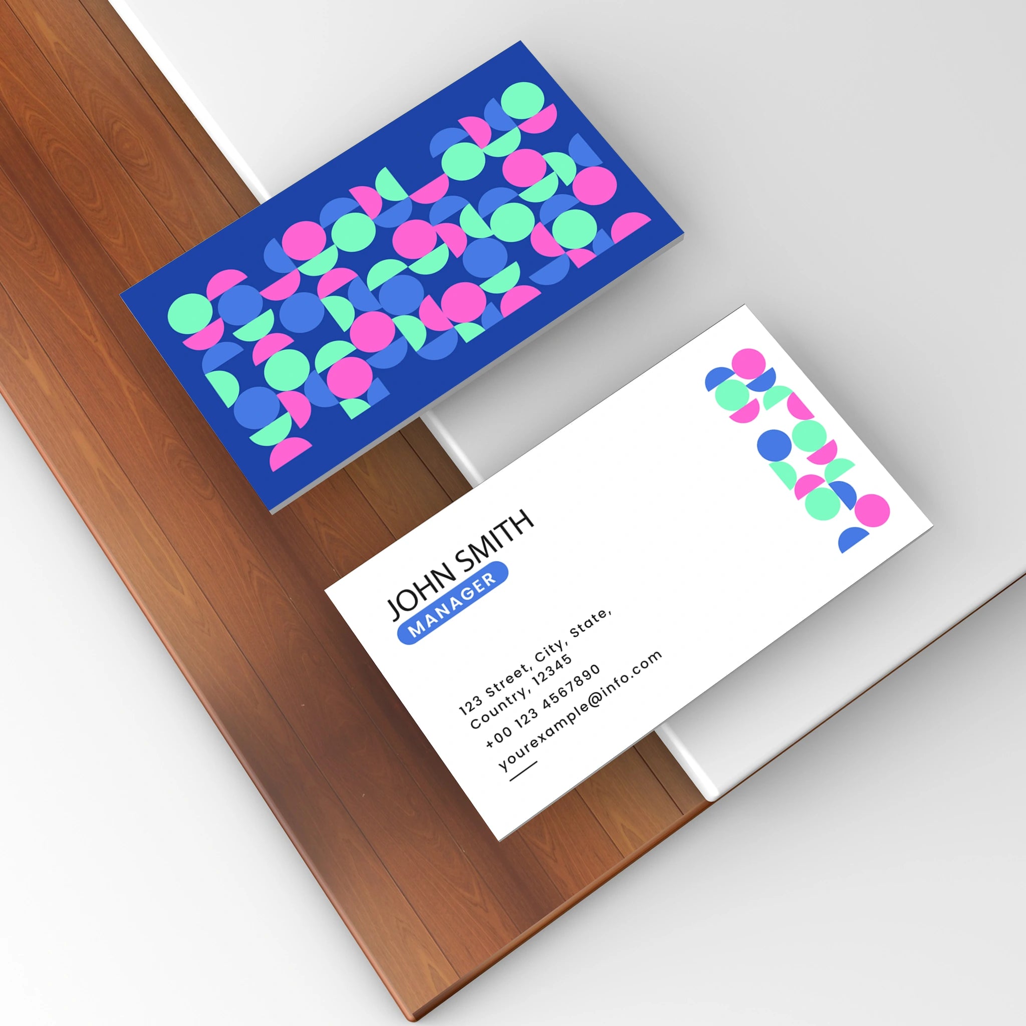 Modern Business Cards – Custom Geometric Design