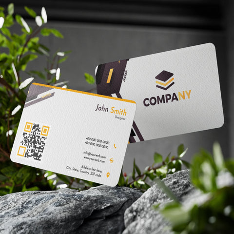 Black & Yellow Business Cards – Sleek & Stylish