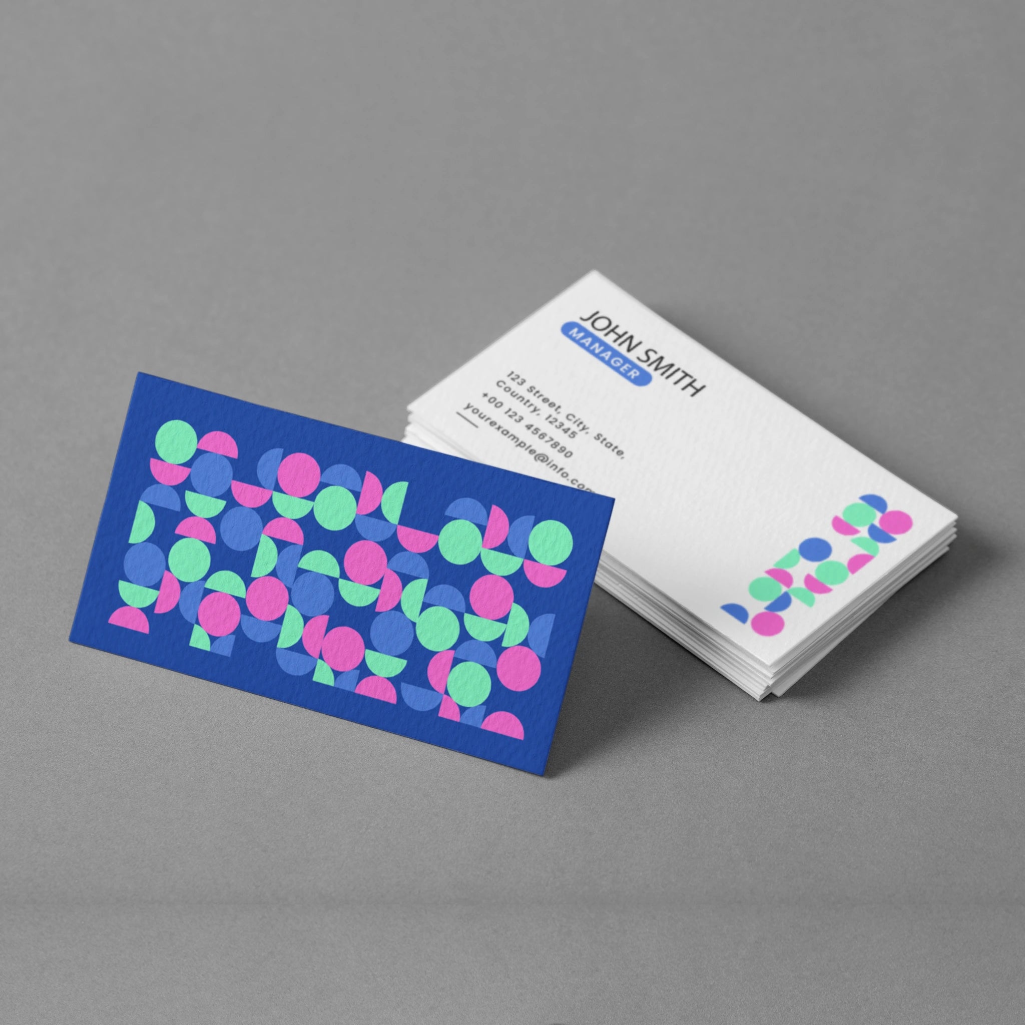 Modern Business Cards – Custom Geometric Design