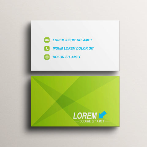 Vibrant Green Business Cards – Modern & Professional Design