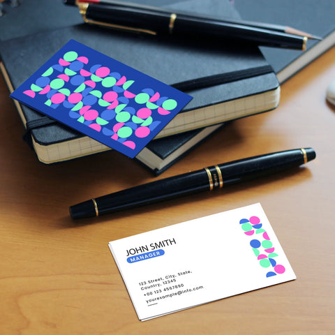 Modern Business Cards – Custom Geometric Design