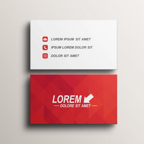 Bold Red Business Cards – Modern & Eye-Catching