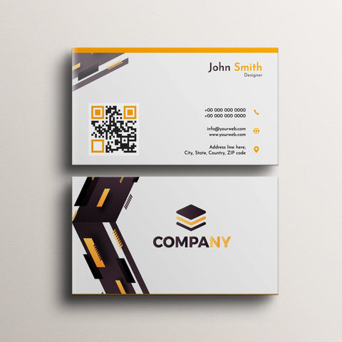Black & Yellow Business Cards – Sleek & Stylish