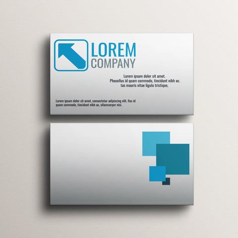 Beige & Blue Business Cards – Corporate & Minimalist Design