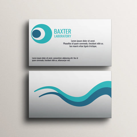Beige & Teal Business Cards – Sleek & Professional Design