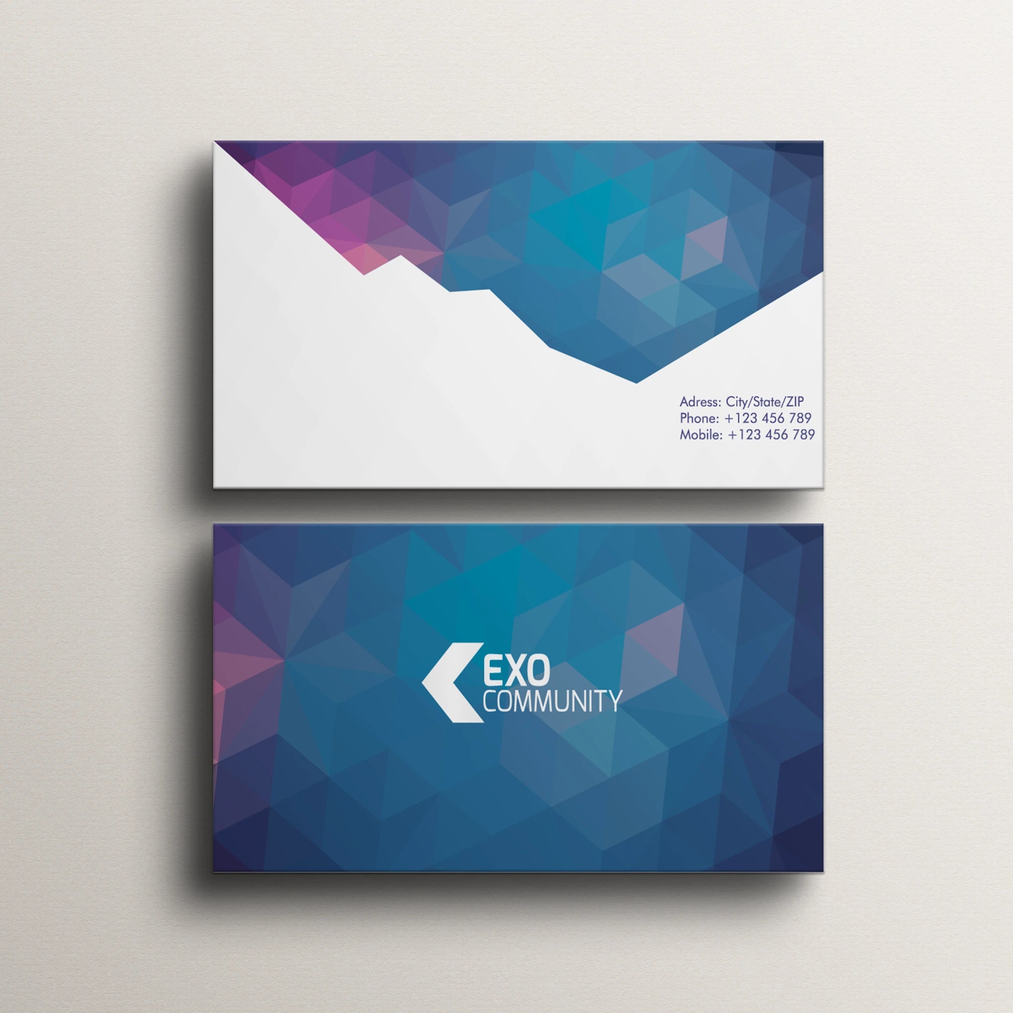 Geometric Business Cards – Elegant & Modern Design
