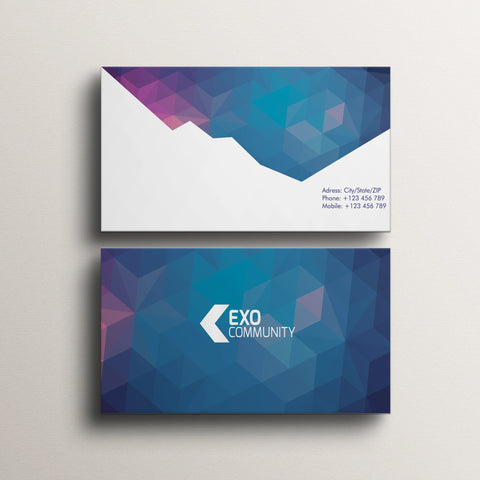 Geometric Business Cards – Elegant & Modern Design