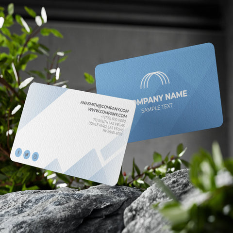 Elegant Blue Business Cards – Professional & Minimalist Design