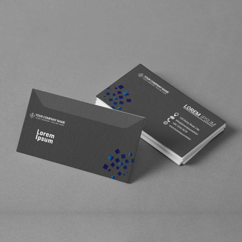 Black & Blue Business Cards – Sleek & Professional