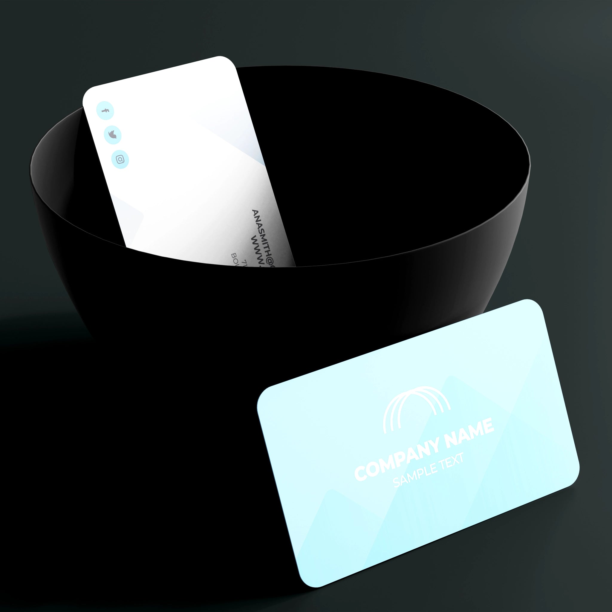 Elegant Blue Business Cards – Professional & Minimalist Design
