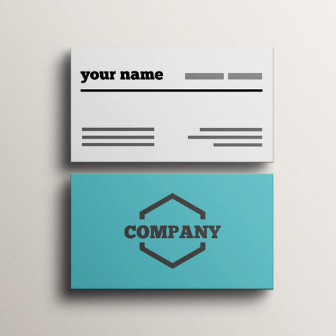 Minimalist Cream & Teal Business Cards – Modern & Elegant