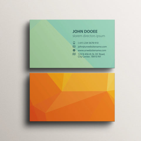 Professional Green & Orange Business Cards – Modern & Stylish