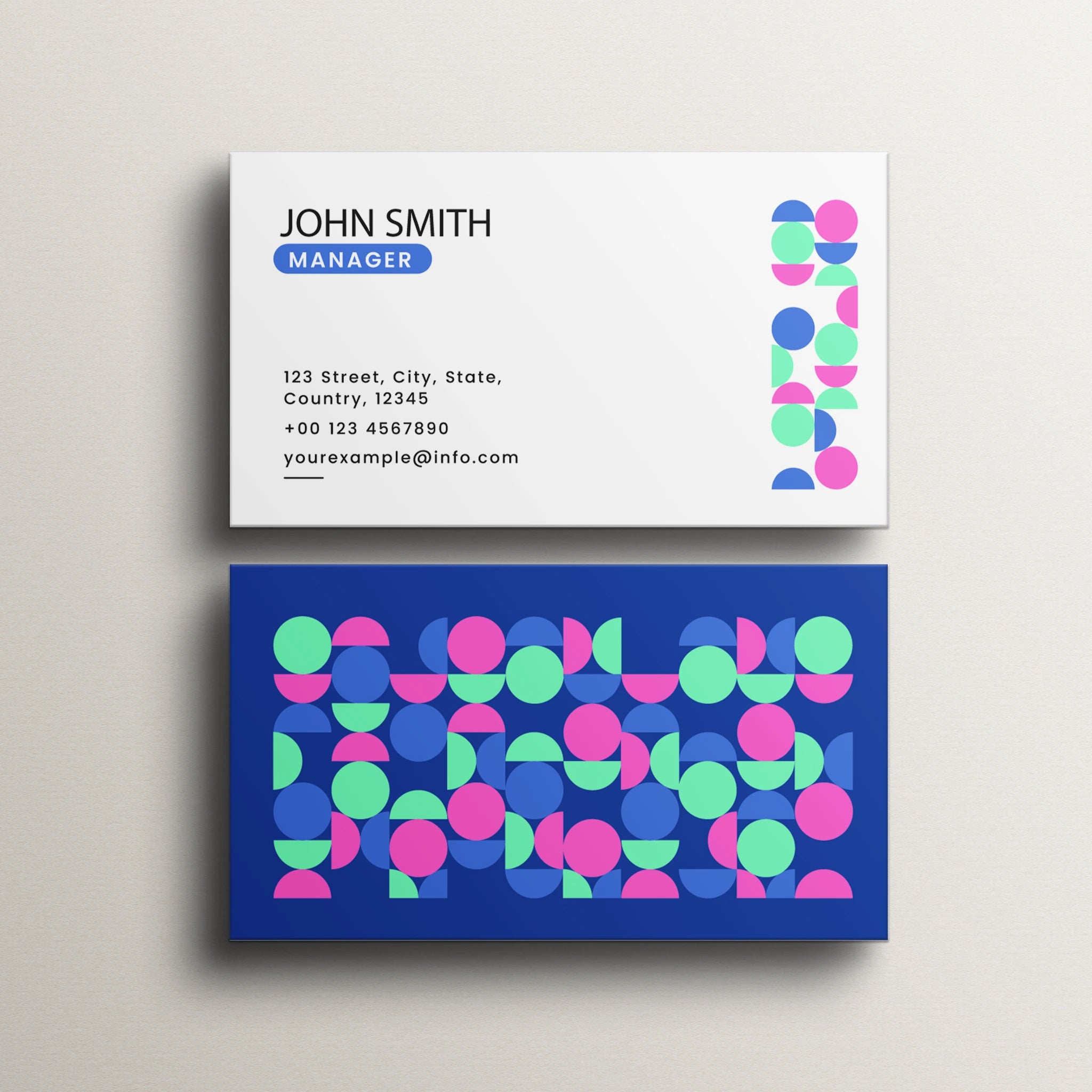 Modern Business Cards – Custom Geometric Design