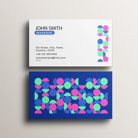Modern Business Cards – Custom Geometric Design