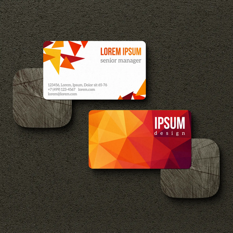 Fiery Orange Geometric Business Essentials Bundle – Bold & Modern