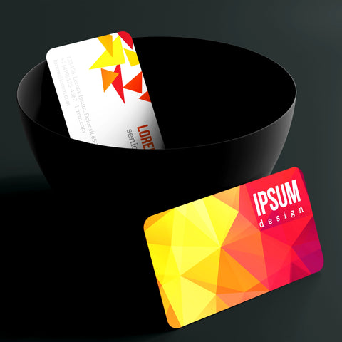 Modern Geometric Business Cards – Bold & Professional Design