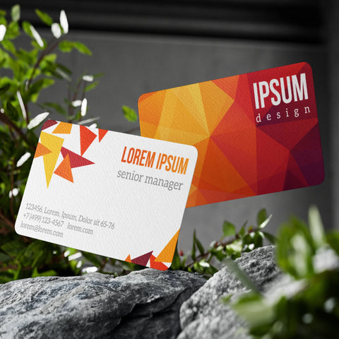 Modern Geometric Business Cards – Bold & Professional Design
