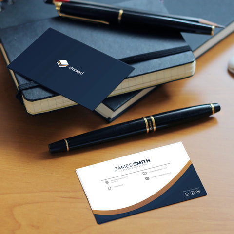 Luxury Navy & Gold Business Cards – Premium & Stylish