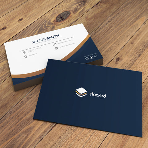 Luxury Navy & Gold Business Cards – Premium & Stylish