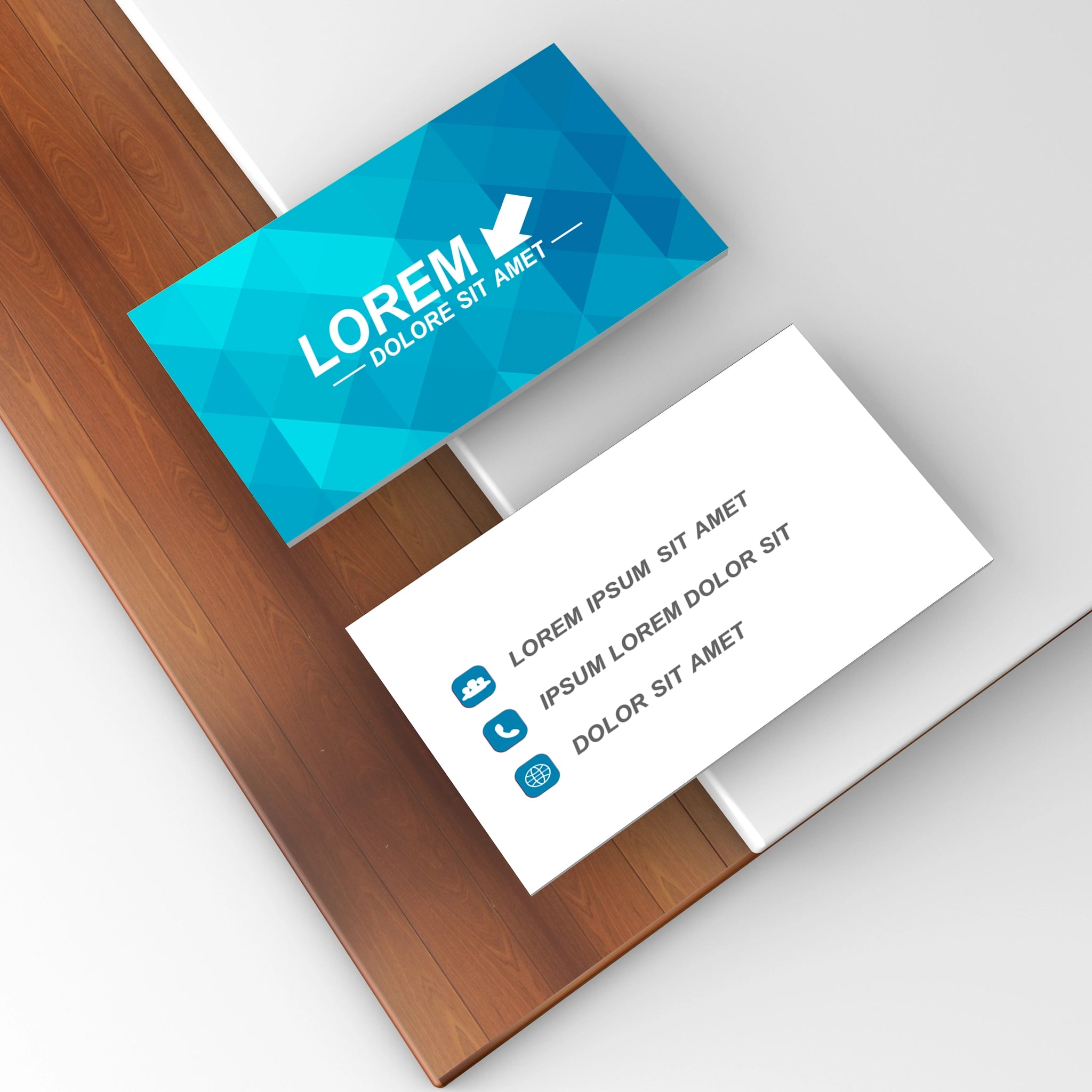 Corporate Business Essentials Bundle – Blue Geometric Design