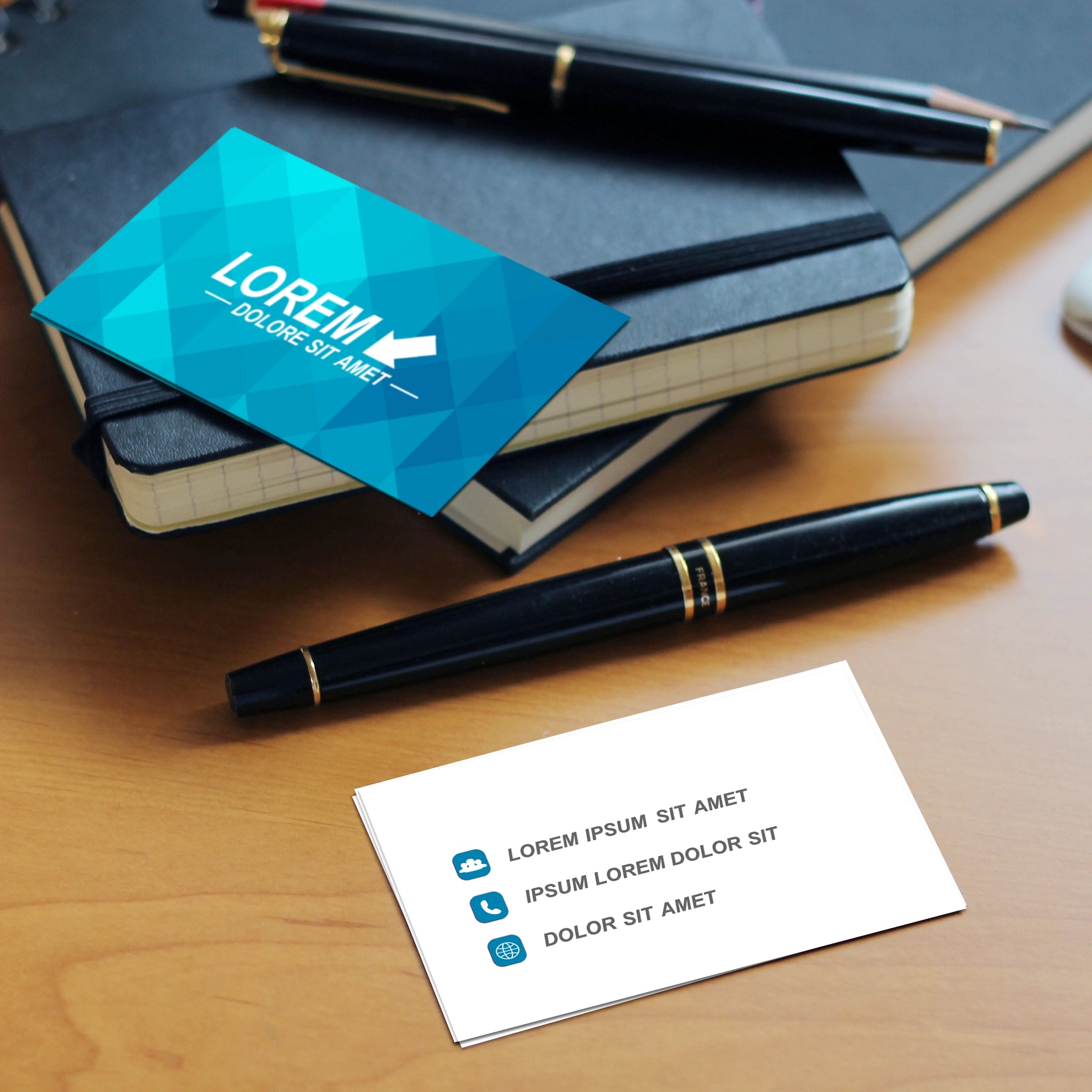 Modern Blue Business Cards – Custom Design