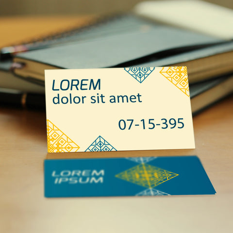 Elegant Blue & Gold Business Cards – Custom Design