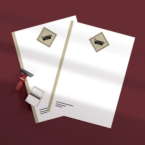 Luxury Gold Letterhead – Elegant & Professional Design