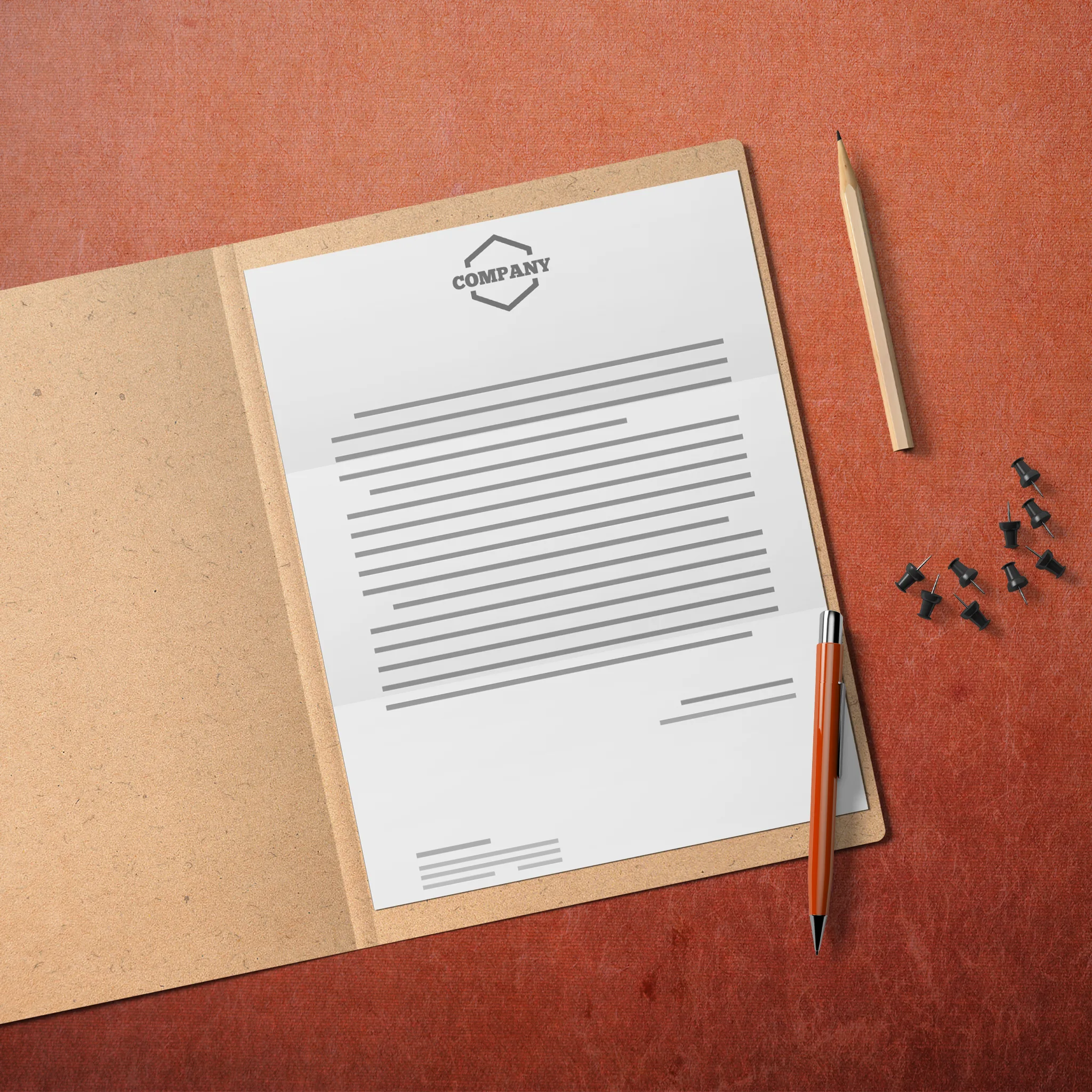 Minimalist Corporate Letterhead – Clean & Professional Business Stationery