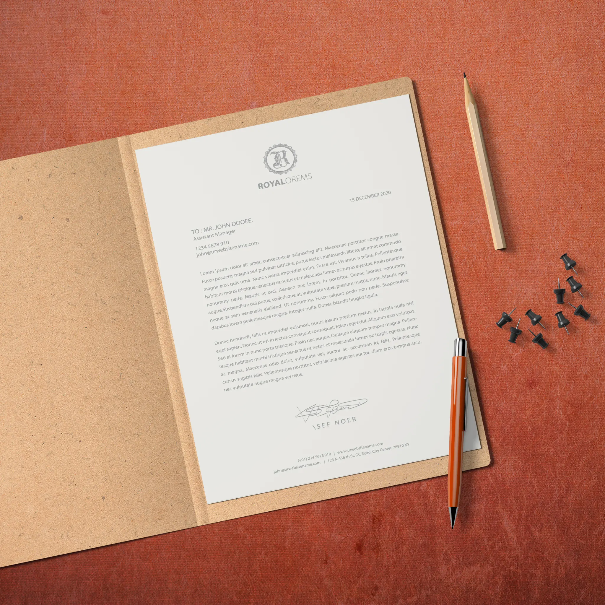Premium Business Letterhead – Elegant & Professional