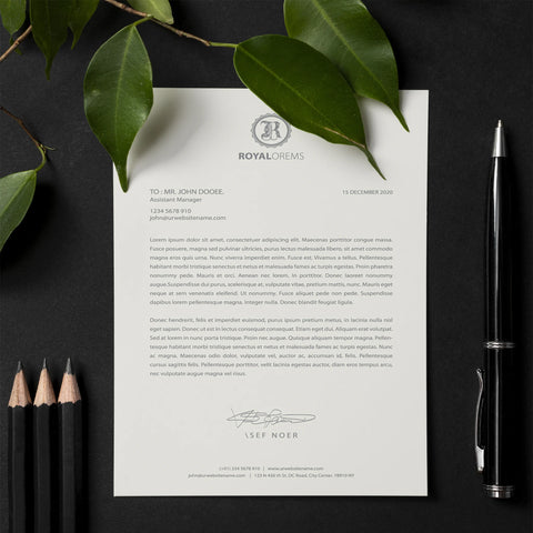 Premium Business Letterhead – Elegant & Professional
