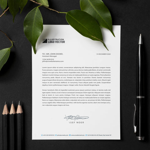 Modern Business Letterhead – Minimalist & Professional